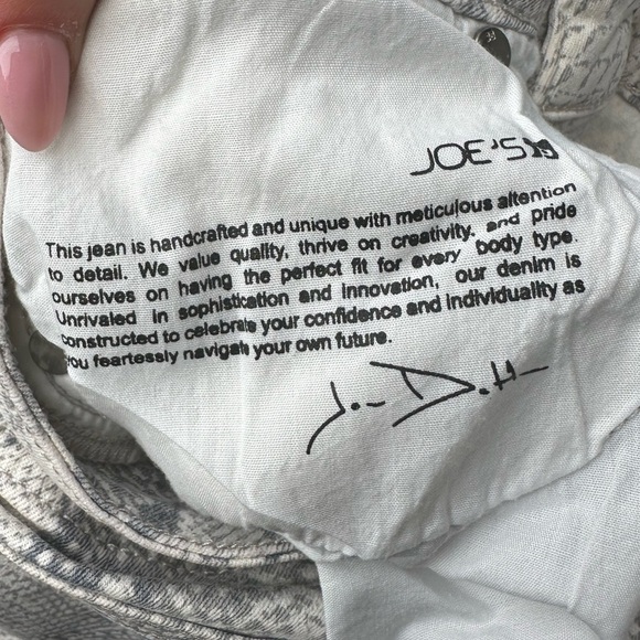 Joe's Jeans Women’s The Luna High Rise Cigarette Snake Print Straight Jeans 26 - Picture 4 of 8